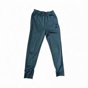 Nike Youth Large Charcoal Gray Dri Fit Pants Side Pockets Sweatpants Air Jordan